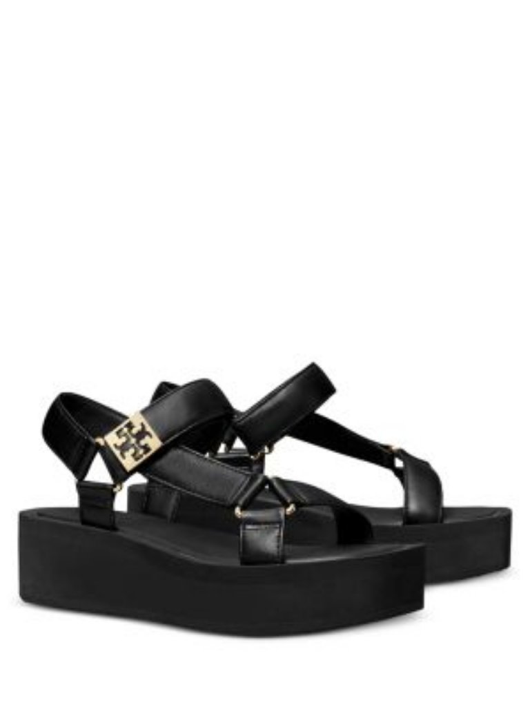 Nib Tory Burch Mellow Platform Sandals Black